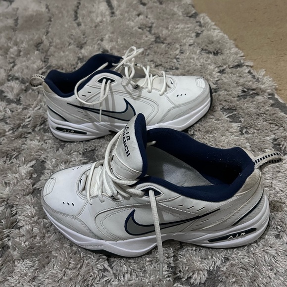 Nike Air Monarch IV Aka Dad Shoe Size 12 Retro Sneakers White Navy